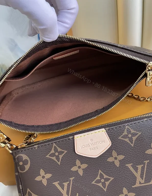 View 3 of Monogram Crossbody Chain: Compact Luxury Everyday Bag