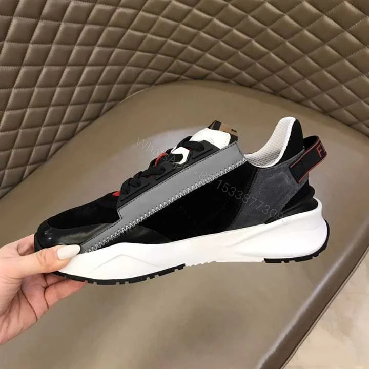 View 8 of FENDI CHUNKY LACE-UP TRAINERS BLACK – FD19