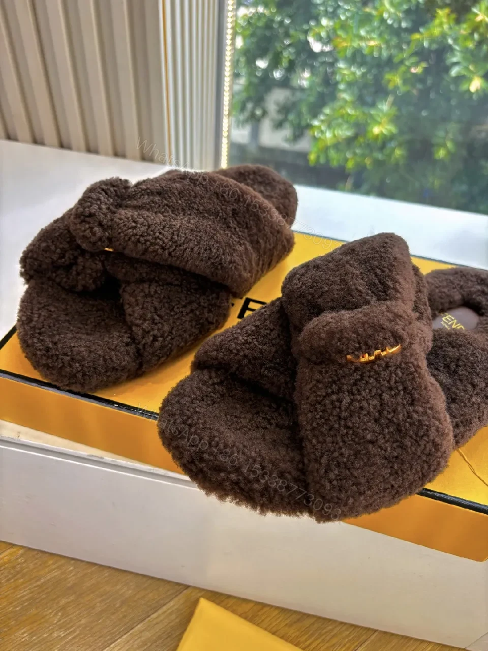 View 7 of Plush Boucle Slip-Ons: Luxe Cozy Statement Slippers