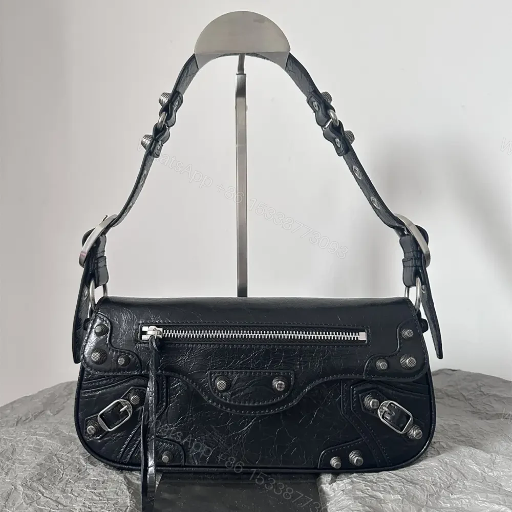 高仿Balenciaga*LeCagole2024新款法棍包黑色S — view 1