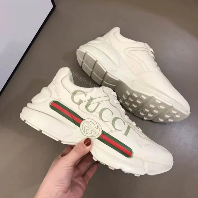View 2 of GUCCI RHYTON LEATHER SNEAKER – GC55
