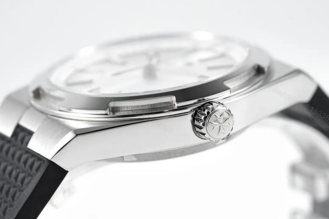 View 8 of Vacheron Constantin Overseas Silver Dial Black Rubber Strap Watch – 41mm Stainless Steel Case, Sapphire Crystal, 5100 Automatic Movement, 150m Water Resistance, Interchangeable Strap System