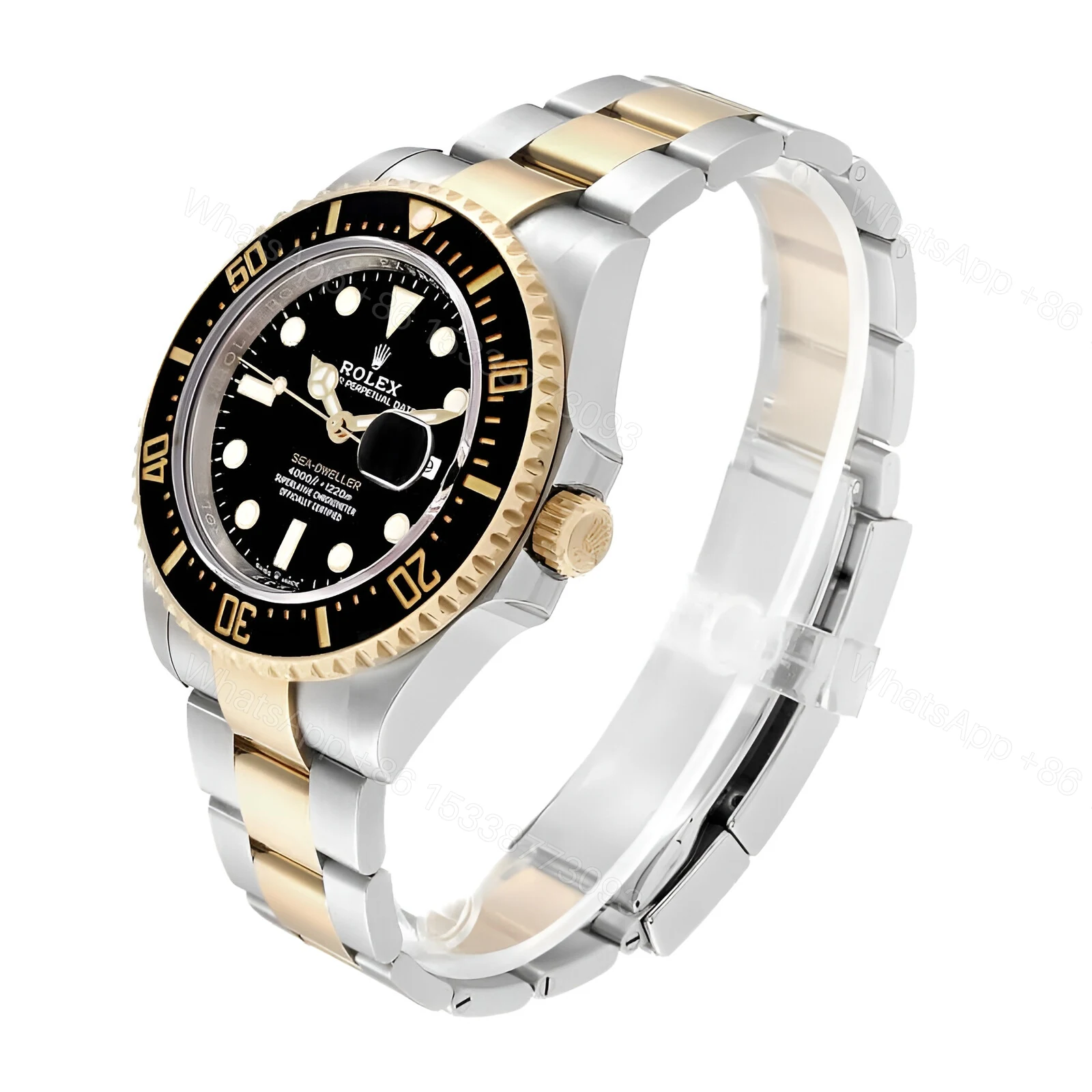 View 2 of Rolex Sea-Dweller Two Tone Black Dial 126603-0001 Oyster Replica