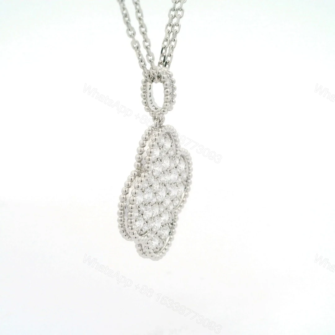View 5 of Van Cleef & Arpels Magic Alhambra with Diamonds Long Necklace