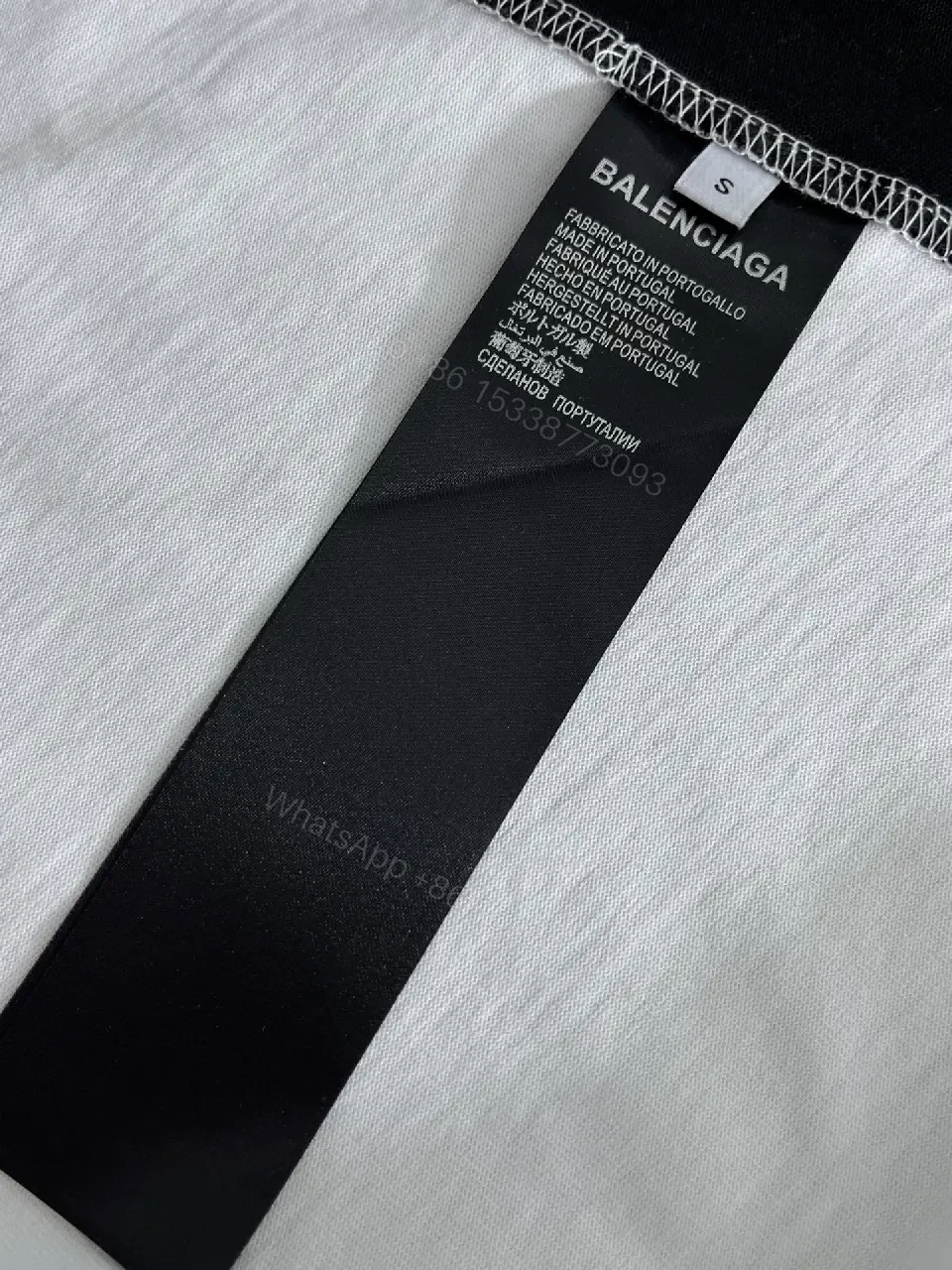 View 11 of White Cotton Oversized Jersey Bold BALENCIAGA 10 Jersey