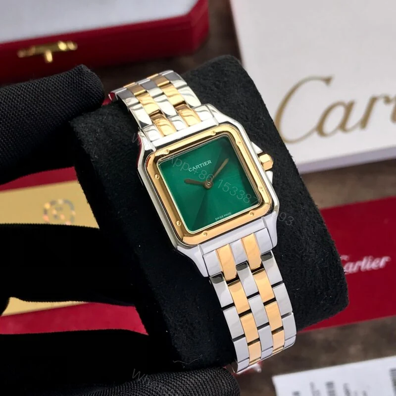 View 3 of Cartier Panthere De Santos Green Dial 22mm Quartz