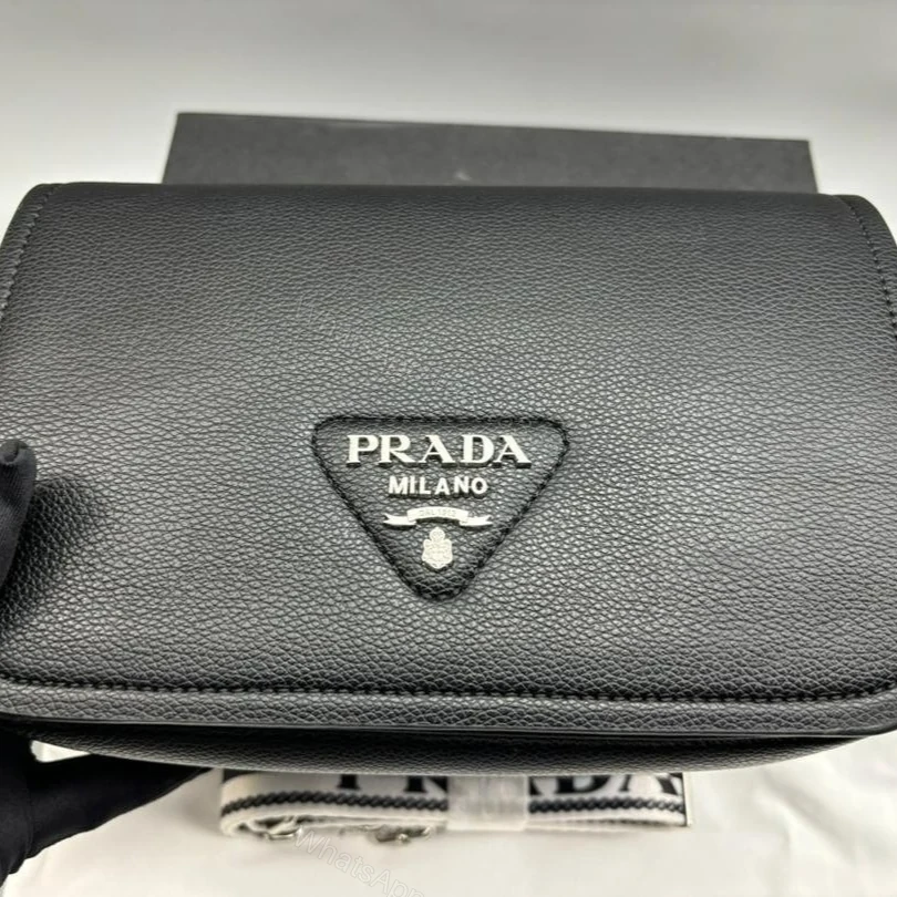 View 8 of Prada Small Shoulder Bag In Black 23cm