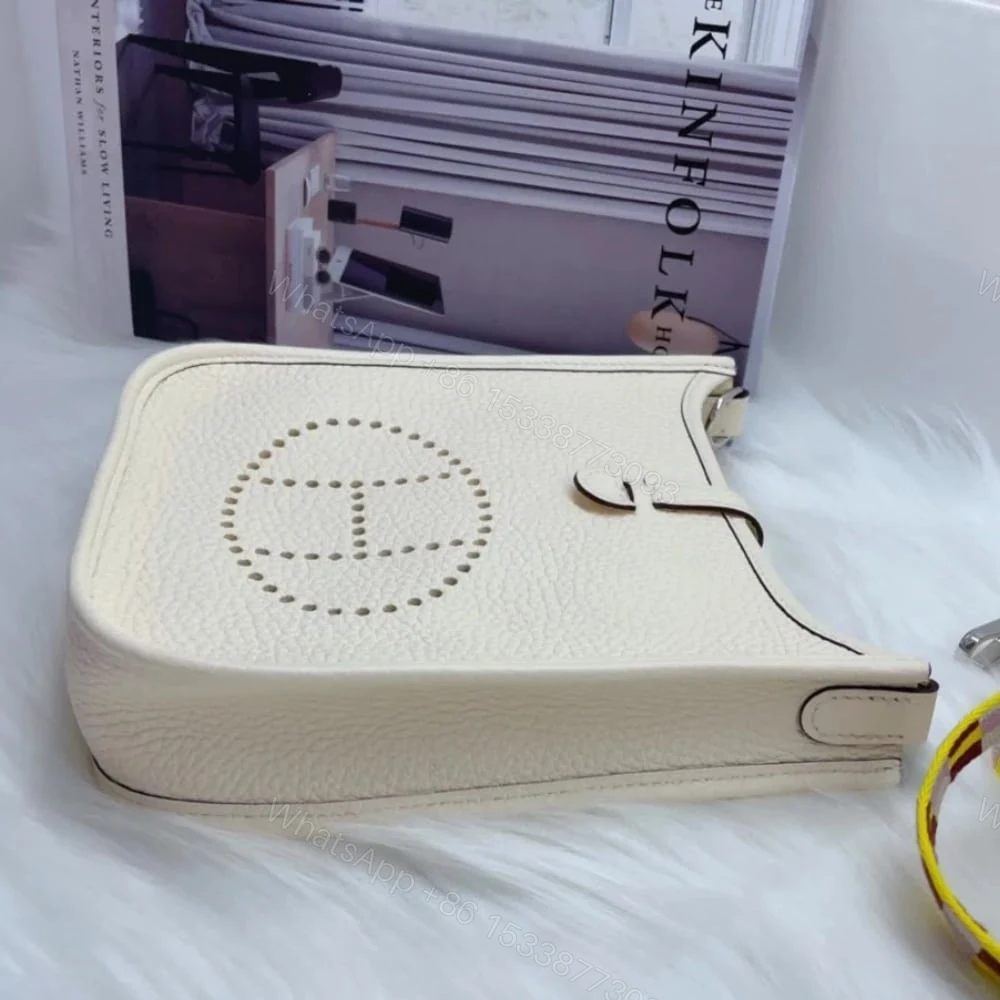 View 4 of Hermes Evelyne Amazone Bag White 17cm