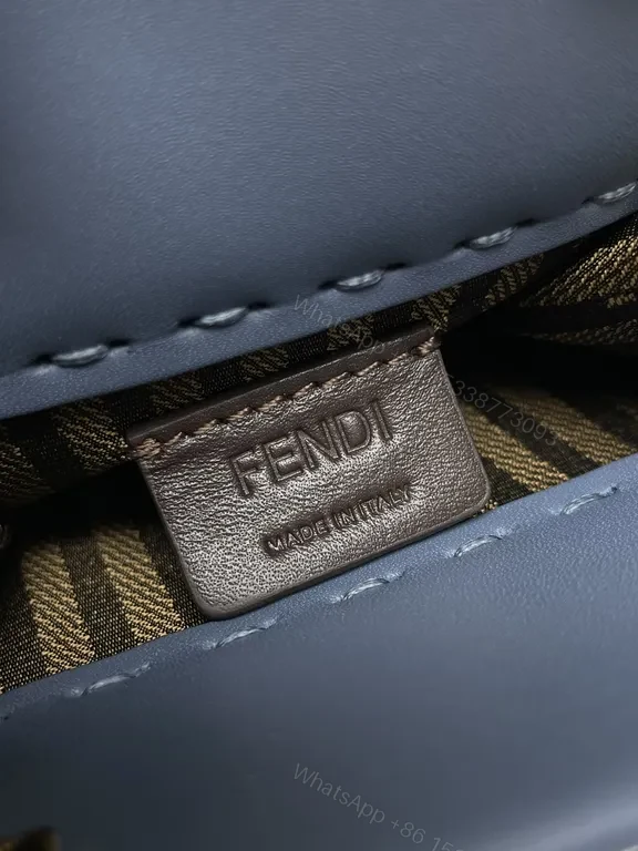 View 6 of Fendi Structured Luxe Bag: Gold Hardware, Logo Front