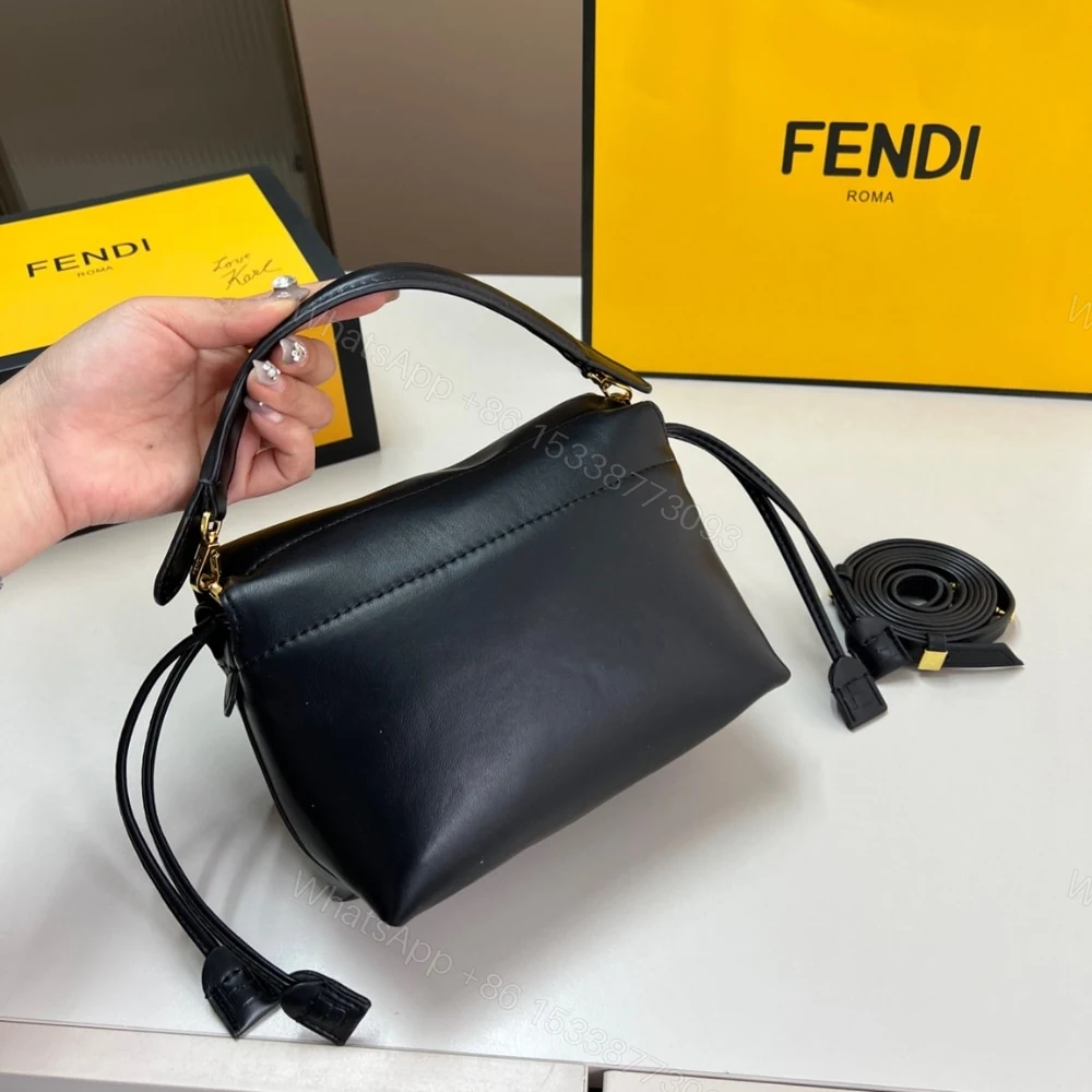 View 5 of FENDI MAMMA BAGUETTE MEDIUM BLACK 18CM 8BS105ABVEF0KUR