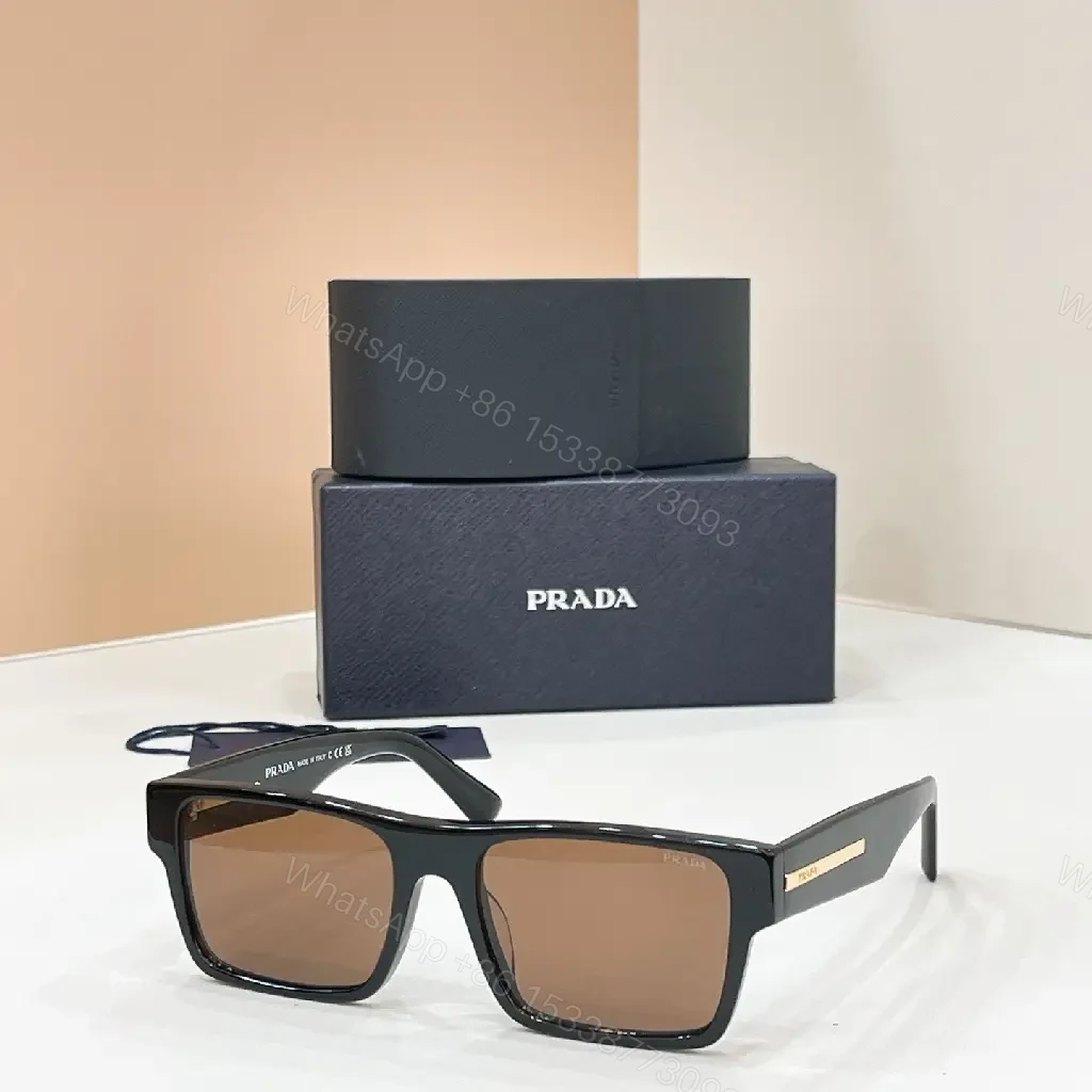 View 9 of Black Acetate Square Sunglasses – Polarized, Designer-Inspired Edge