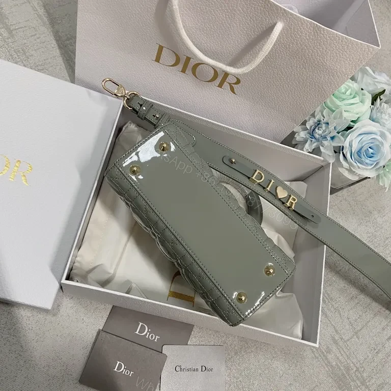 View 4 of Chic Structured Mini Bag in Calfskin with Dior Charm