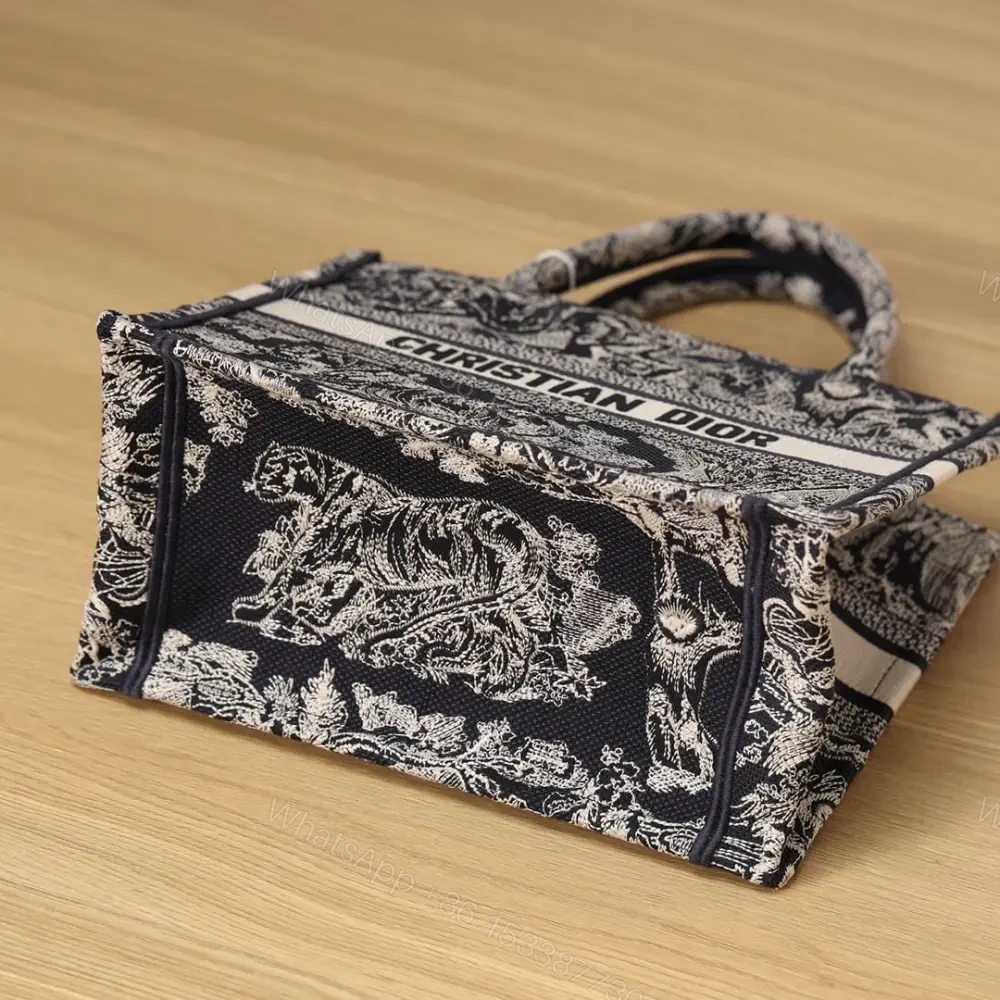 View 5 of 高仿Dior*BookTote系列藍色茹伊手袋S免檢版