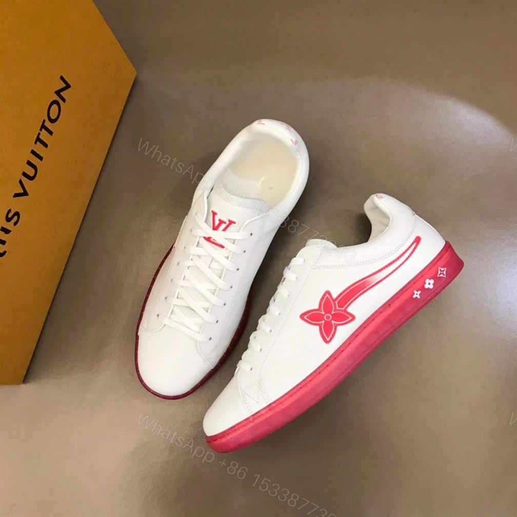 View 10 of Louis Vuitton Luxembourg Samothrace Trainers In Rouge – LSVT273