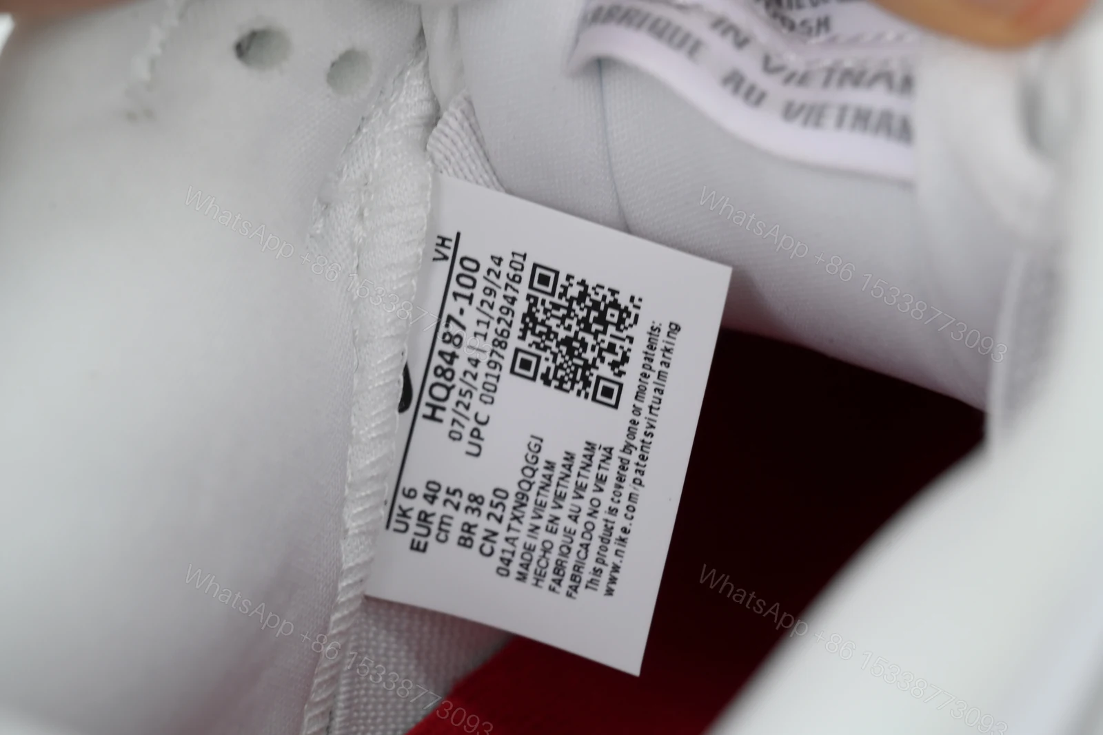 View 2 of Nike Supreme x Dunk Low SB 'White Metallic Silver' HQ8487-100