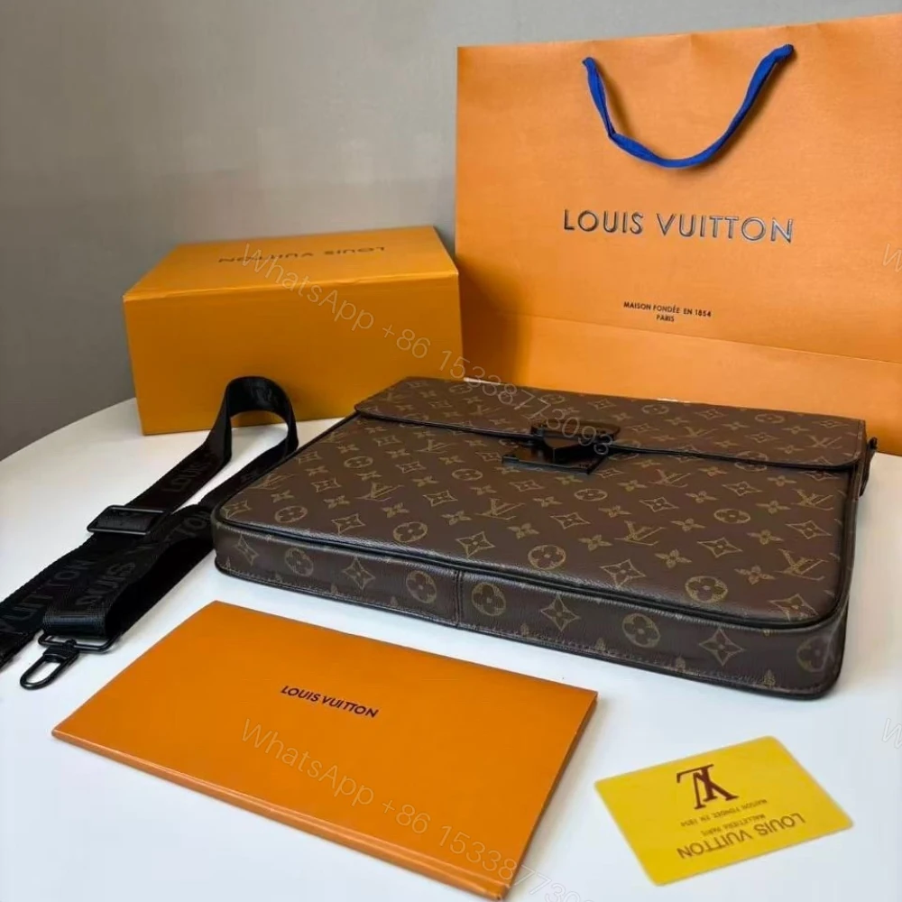 View 5 of Louis Vuitton S-Lock Briefcase in Monogram Canvas 37cm