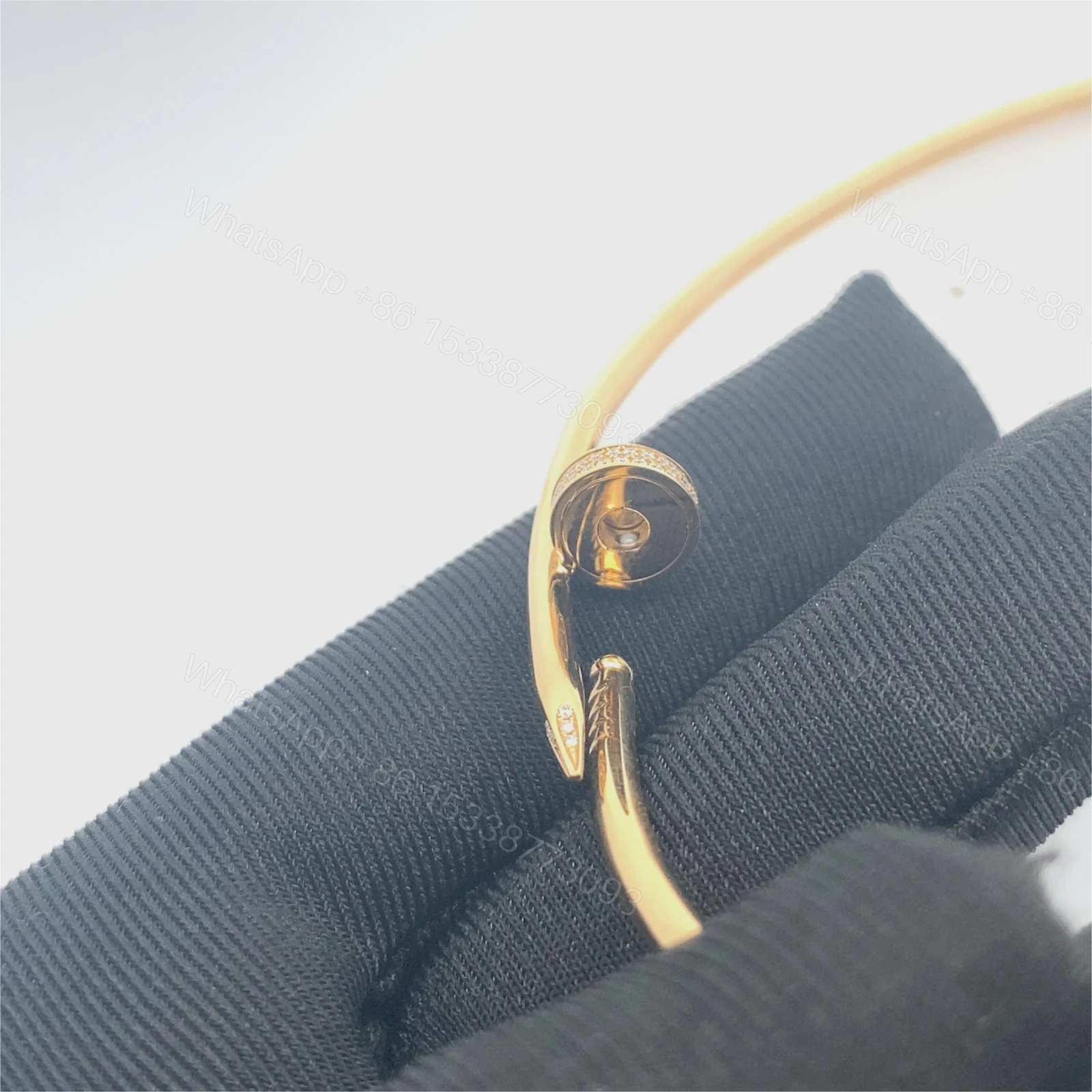 View 7 of Cartier 18K Gold Juste un Clou Diamond Necklace Small Model