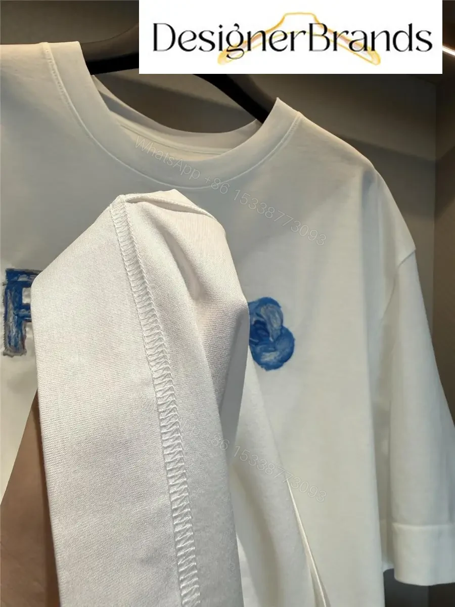 View 4 of White Cotton Tee — Luxe Casual Logo Tee with Durable Comfort