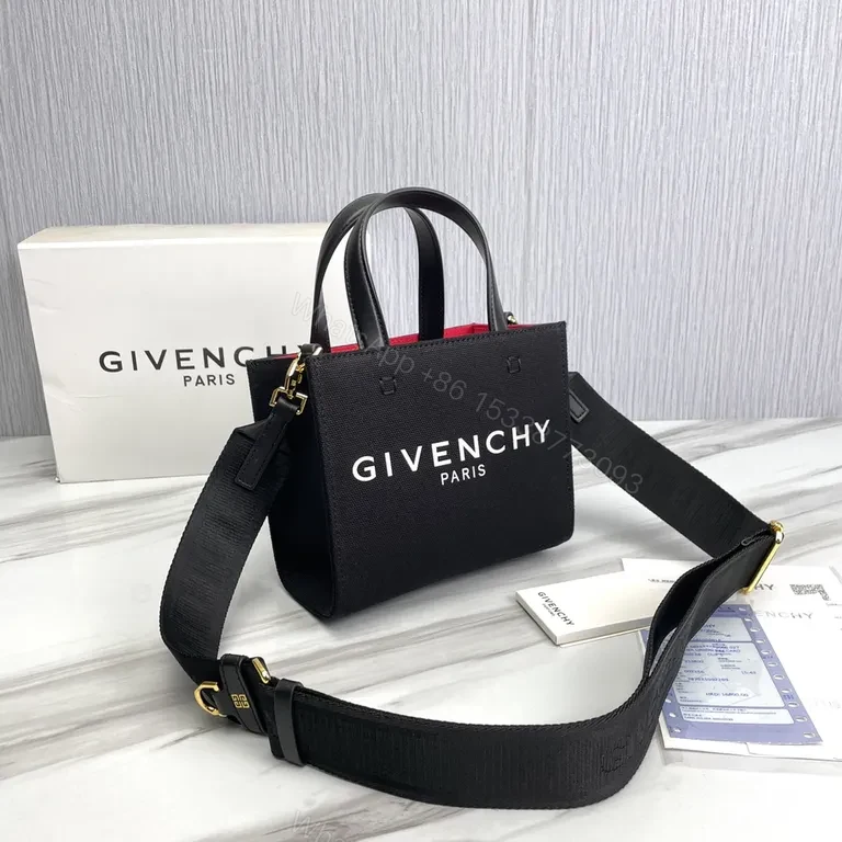 View 7 of Givenchy Compact Luxe Carryall: Bold Logo Mini Bag