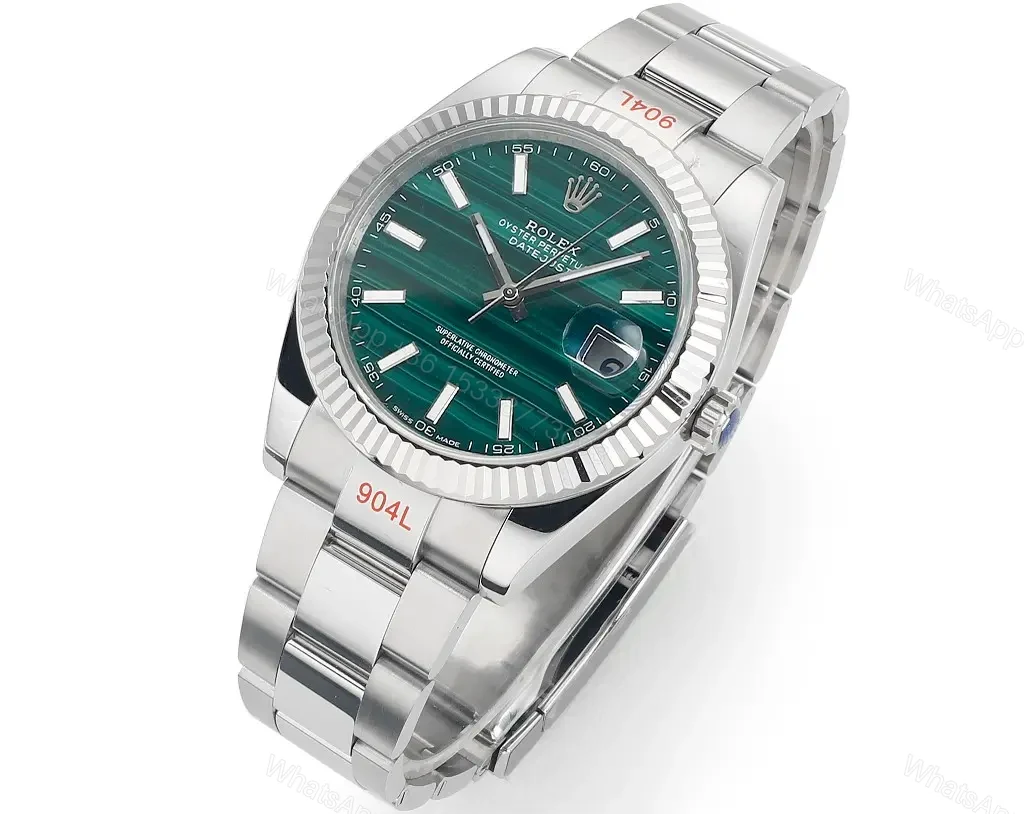 View 3 of C+ Factory Clean Factory – Rolex Custom Datejust 41 Green Malachite – Rolex Custom Datejust 41 Tiger’s Eye Dial – Rolex Custom Datejust 41 Goldstone Dial – Rolex Custom Datejust 41 Meteorite Dial