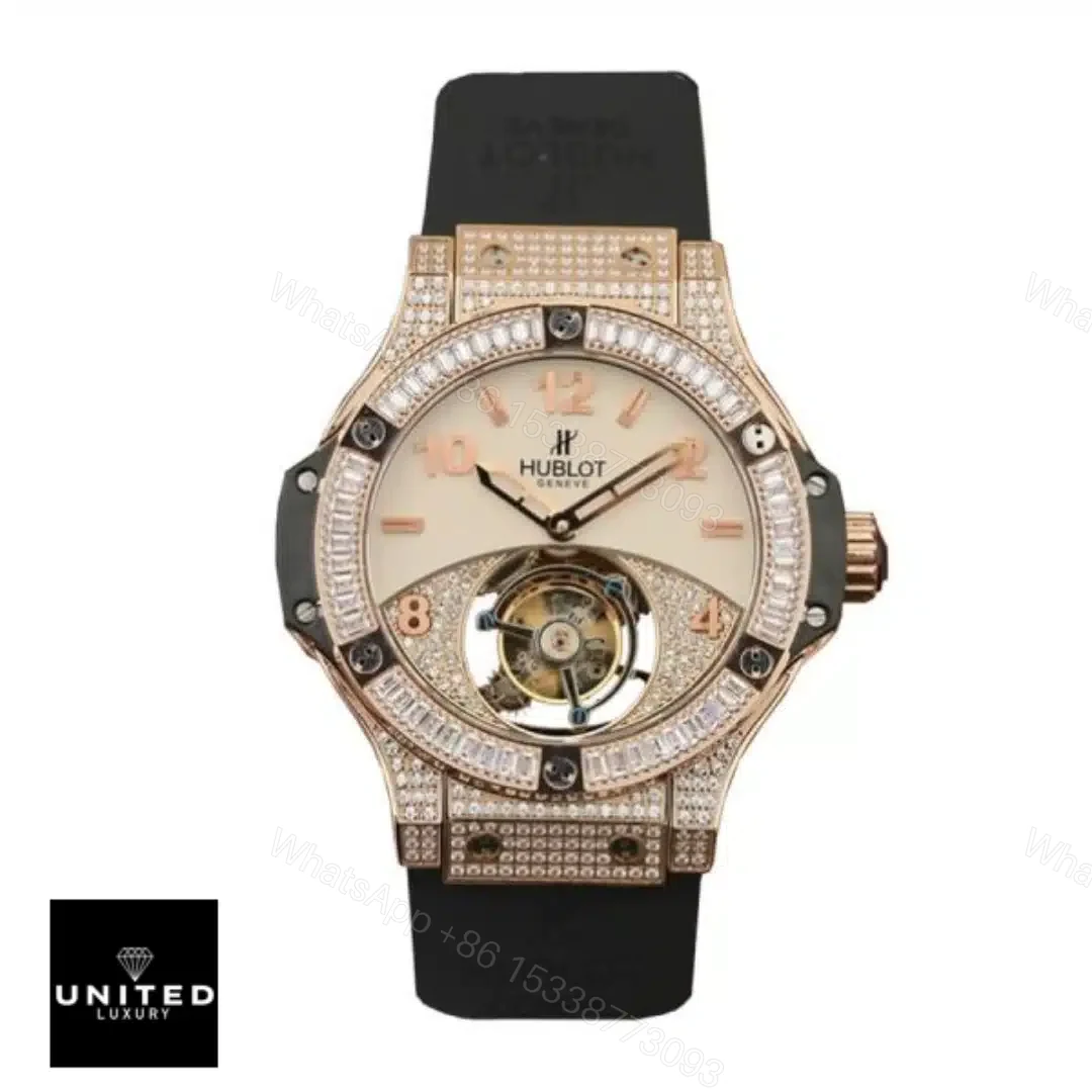 View 4 of Hublot Gold Diamond Replica
