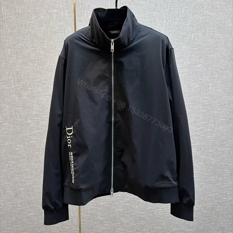 Premium Lightweight Biker Jacket with Subtle Dior-Inspired Accents — view 1