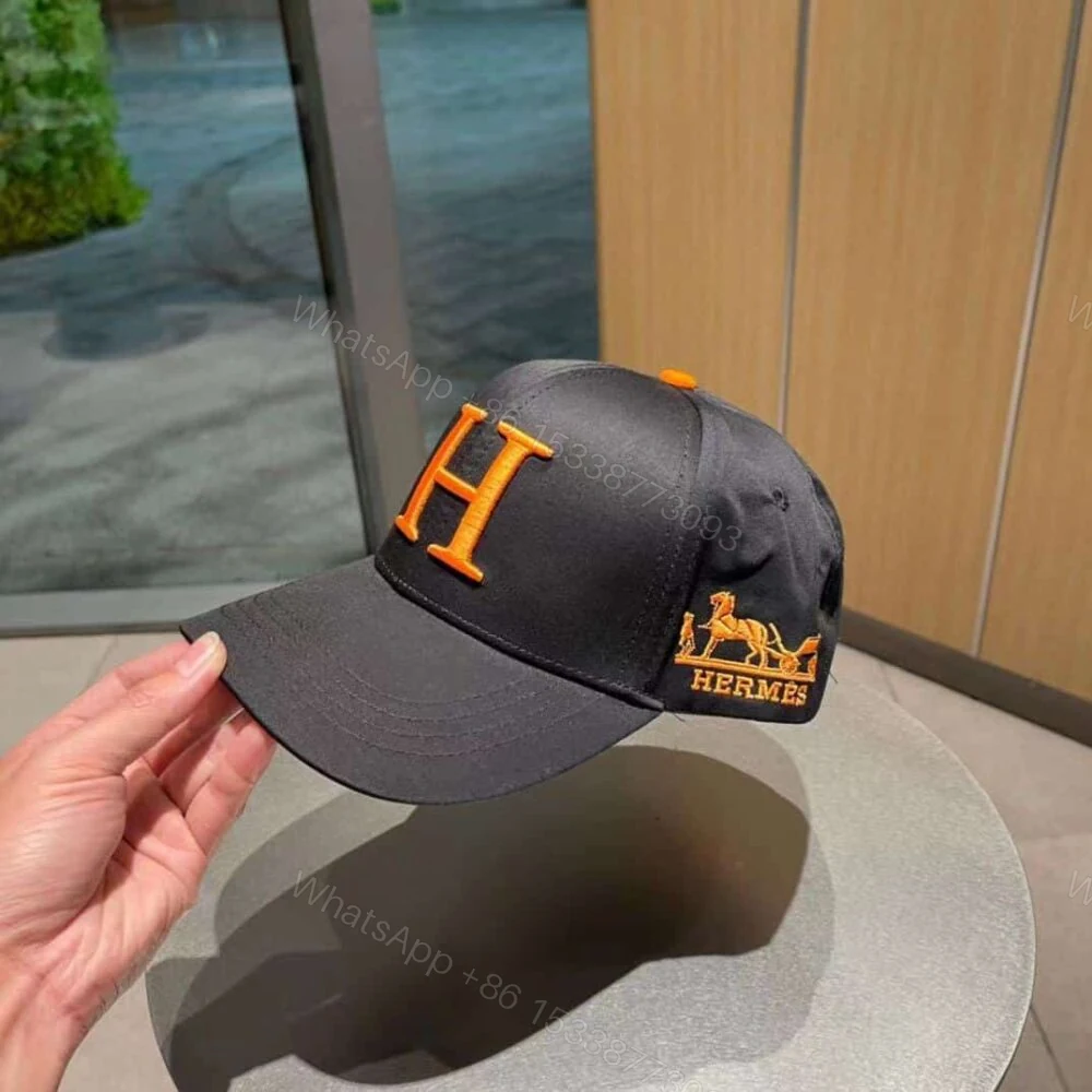 View 2 of Hermes New Carriage Baseball Cap Black