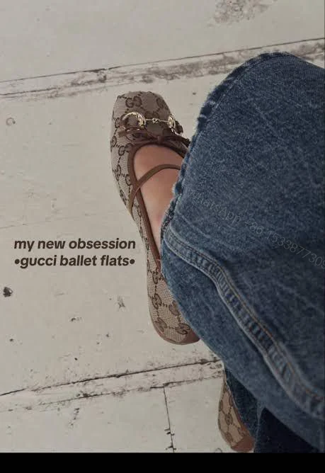 View 4 of FIRST COPY GUCCI VIRAL BALLET FLATS FOR WOMAN