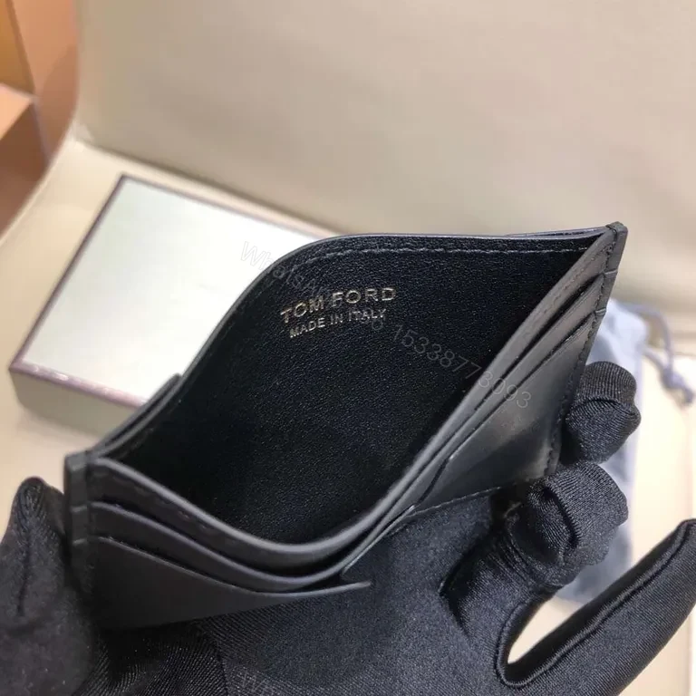 View 2 of Tom Ford Italian Calfskin Card Holder â€” Slim Luxury Organizer