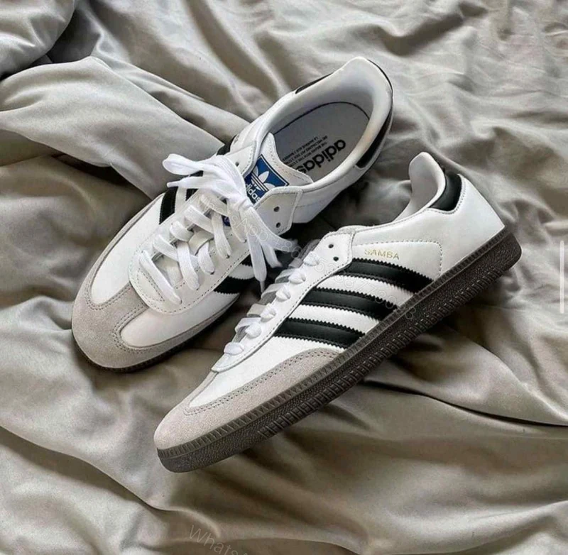 View 3 of First Copy Adidas Samba White Black