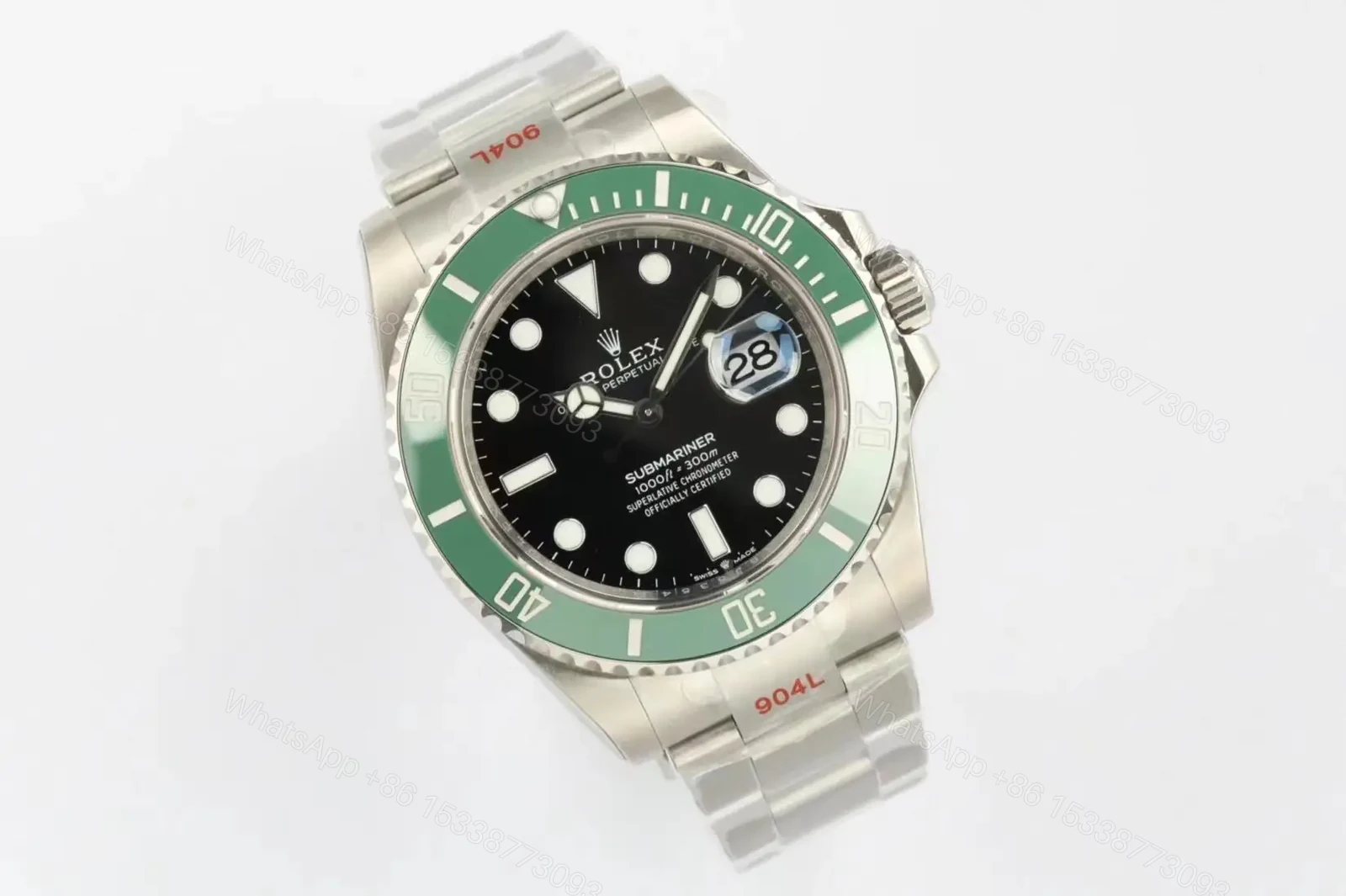 View 2 of Rolex Submariner Date 16610LV Mark 4 Green Bezel Watch 16610LV MK4