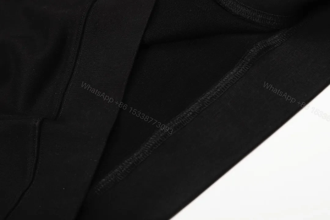 View 4 of Black LOEWE-Inspired Monogram Hoodie: Luxe Streetwear Comfort