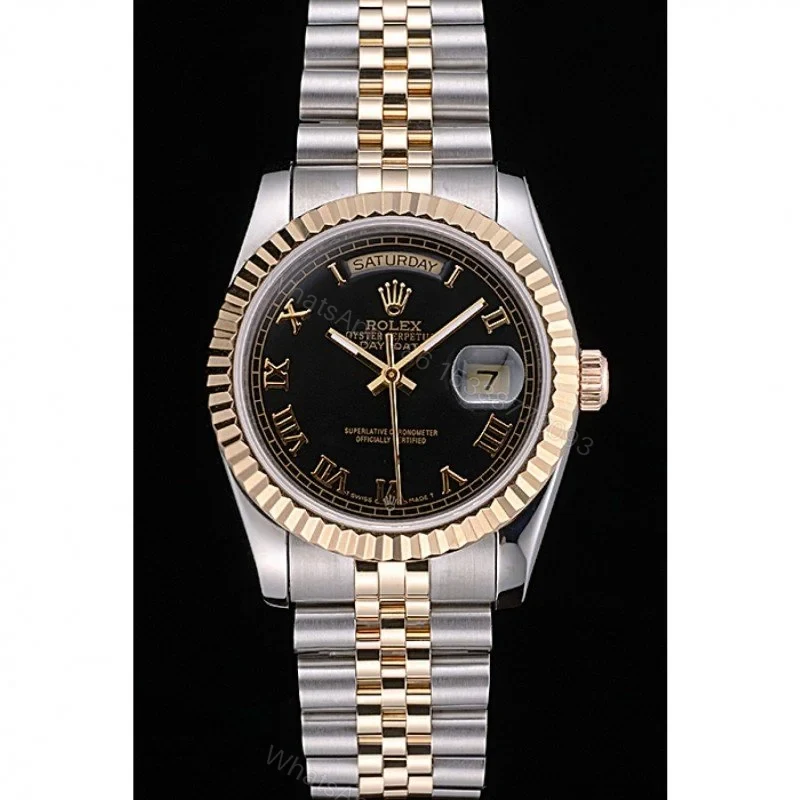 View 2 of Superclone Rolex Day-Date Black Dial SRL78 36 mm