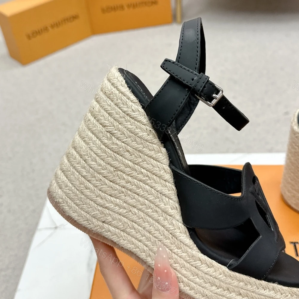 View 5 of LV WEDGE SANDAL NOIR 1ACI88