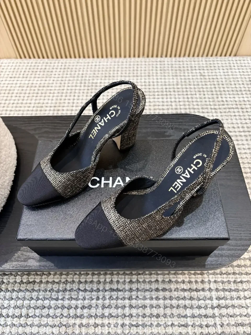 View 9 of Textured Slingback Pumps: Elegant All-Day Comfort Pumps