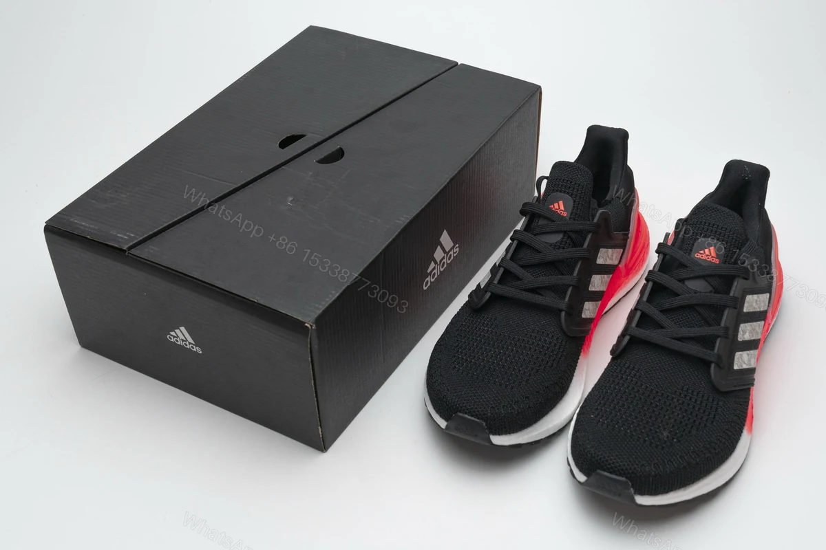 Adidas Ultra Boost 20 Core Black Signal Coral EG0756 — view 2