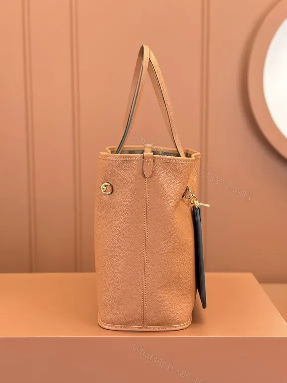 View 2 of Structured Chic Leather Tote: Signature Detailing