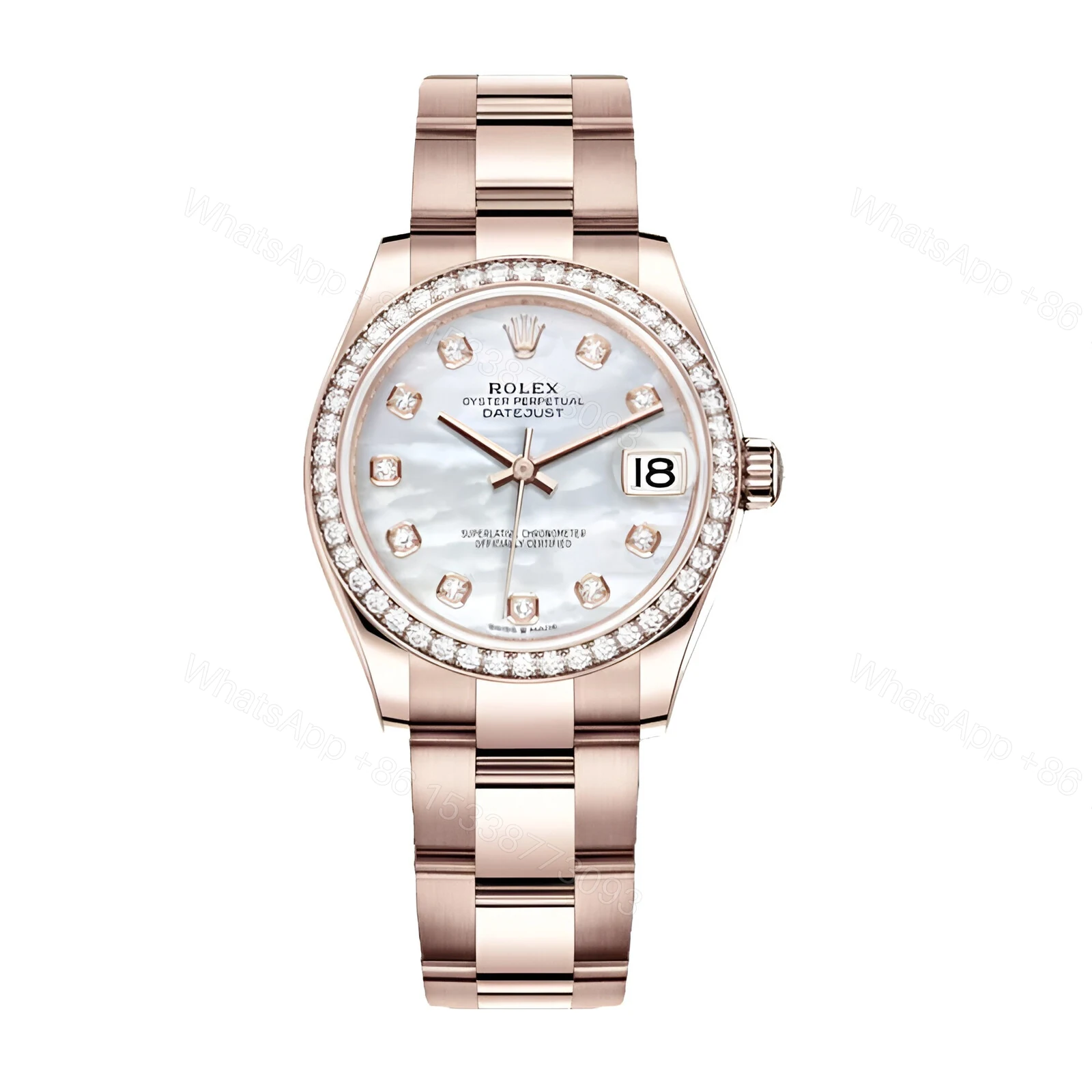 Rolex Everose Diamond Replica — view 1