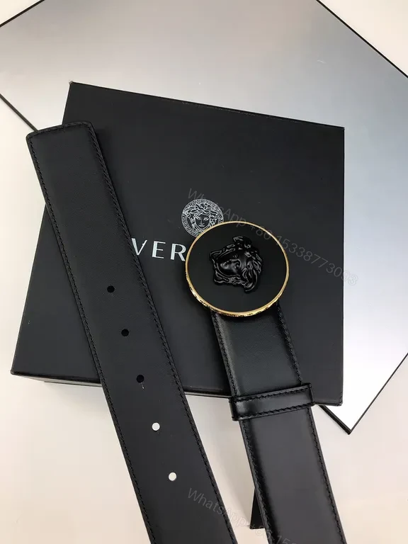 View 9 of Iconic Medusa Buckle Belt â€” Luxury Italian Leather Belt