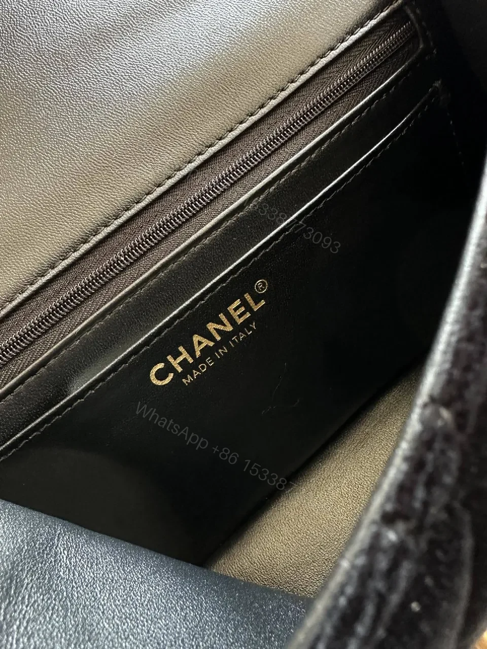 View 7 of Chic Quilted Black Velvet Bag with Ribbon Accent Milesight-style Luxe Bag