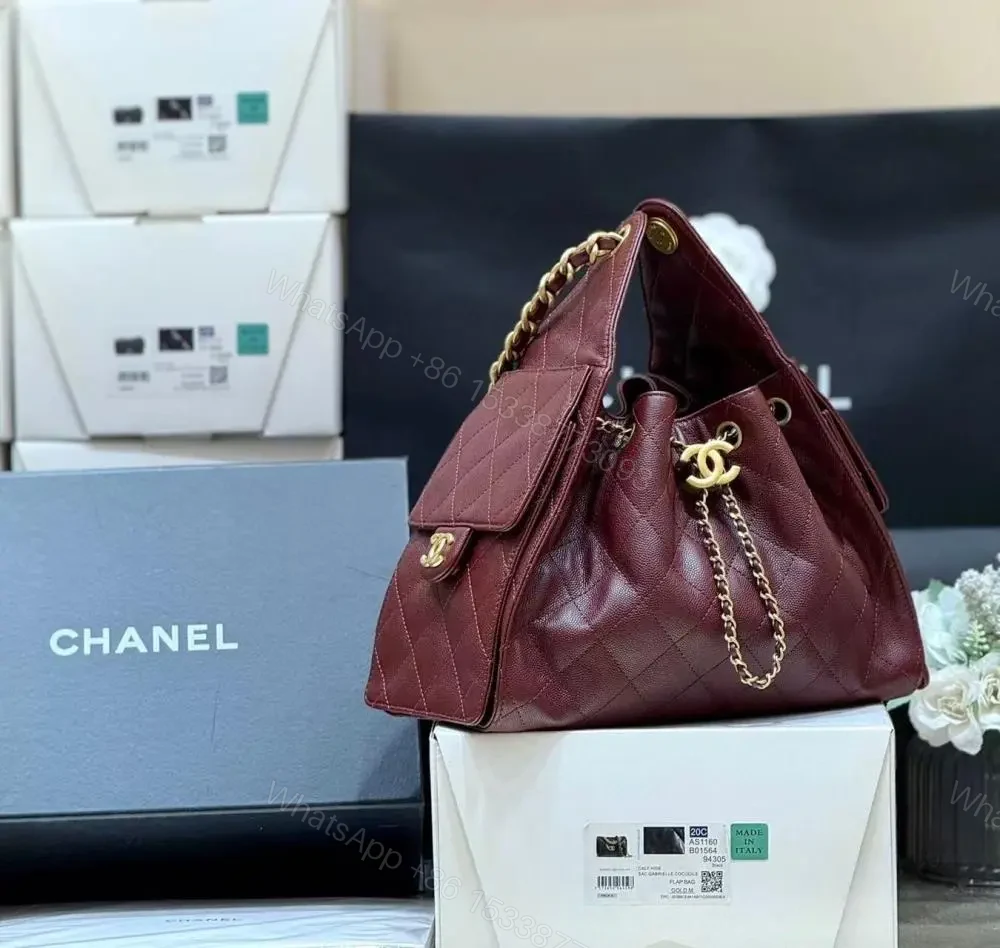 View 2 of Chanel 25 Small Burgundy Gold Hardware