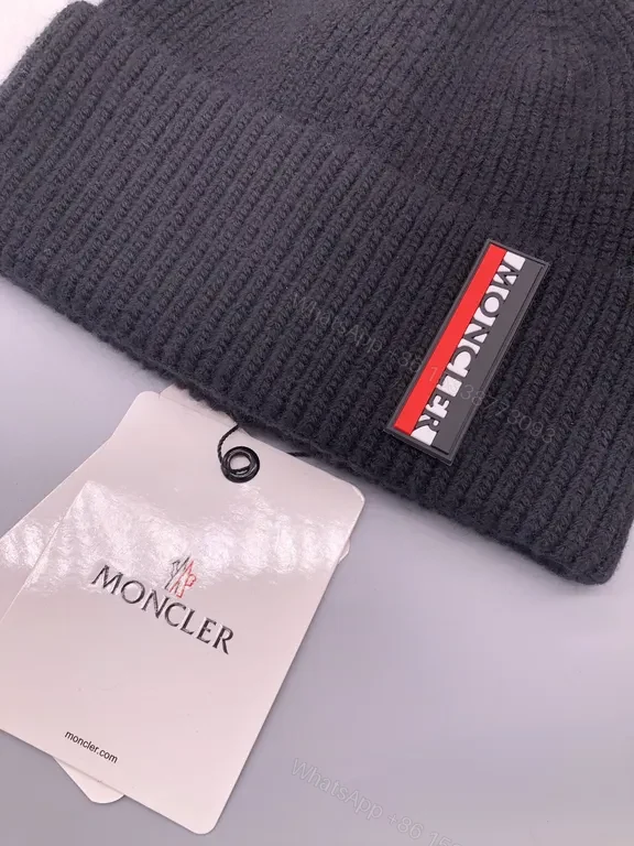 View 6 of Cocoa Moncler Knit Beanie â€“ Luxe Everyday Warmth