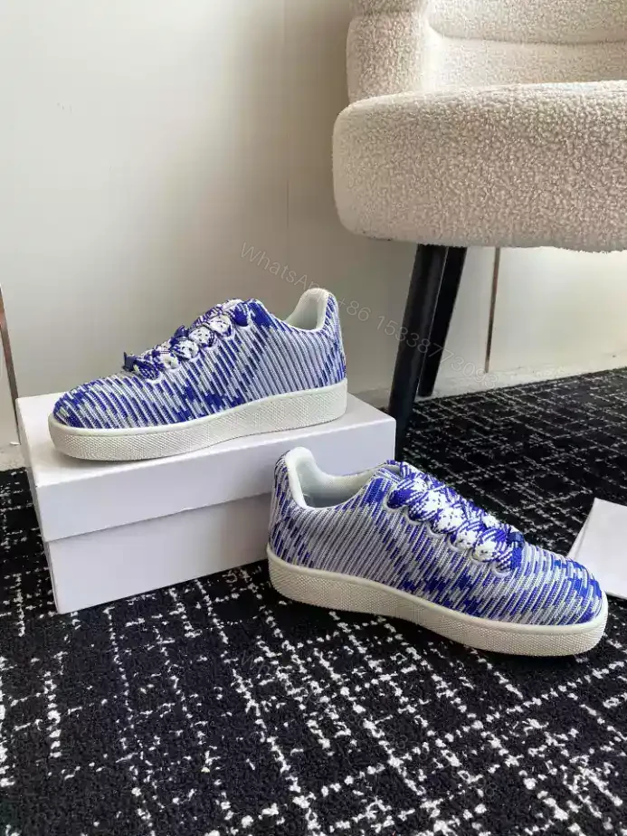 View 4 of BURBERRY CHECKED KNITTED SNEAKERS – BBR101