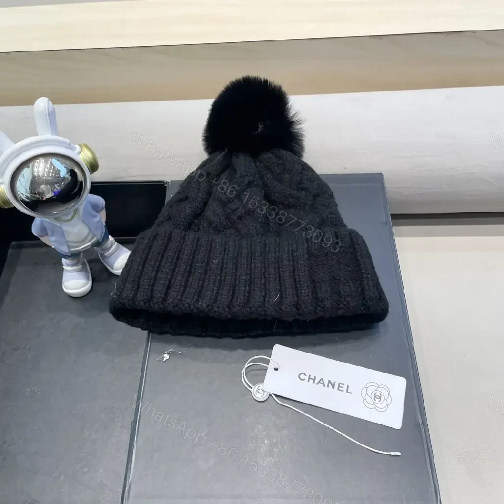 View 2 of Cozy Knit Beanie with Pom — Luxury Everyday Warmth