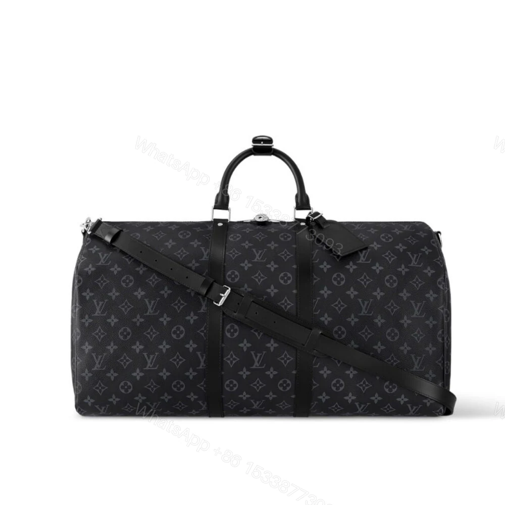 Louis Vuitton Keepall Bandouliere 55 Monogram Eclipse Canvas 55cm LV M40605 — view 1