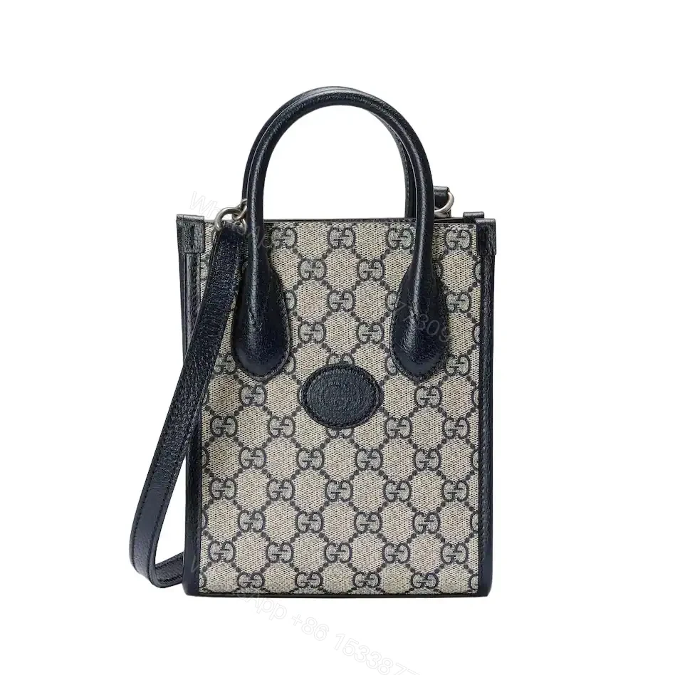 MINI TOTE BAG WITH INTERLOCKING G – GBC068 — view 1