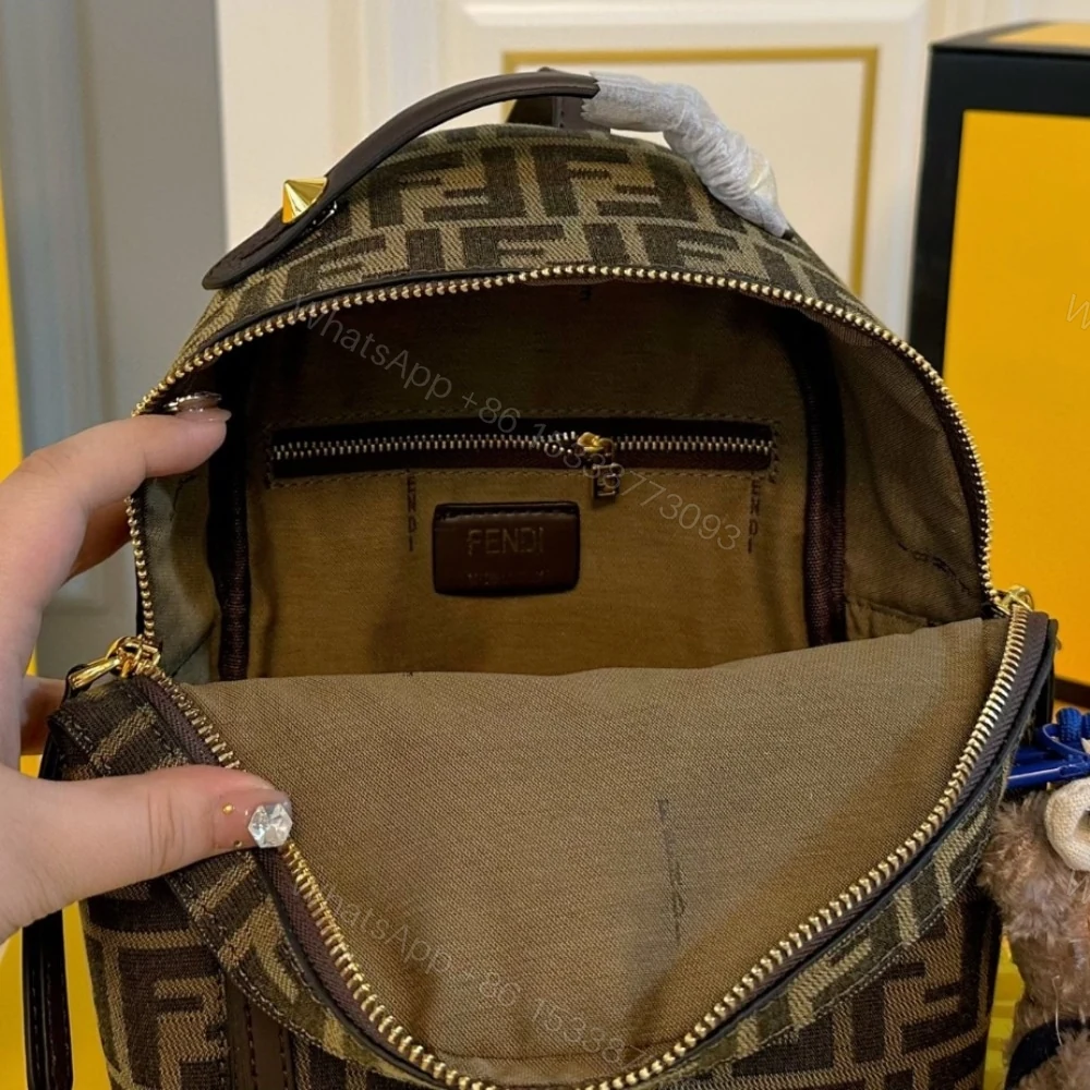 View 4 of FENDI MINI BACKPACK BROWN 22CM 8BZ038A5TLF13VK
