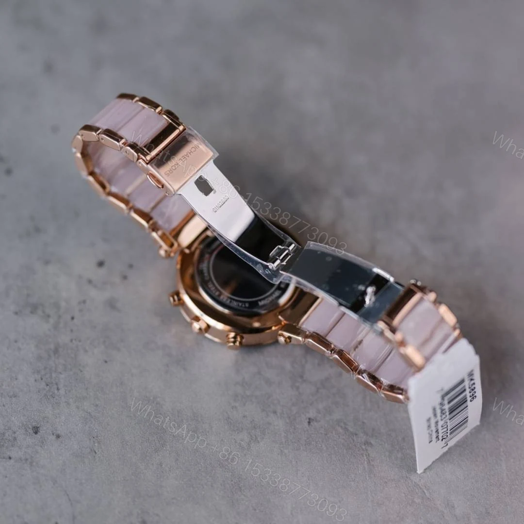 View 2 of First Copy Michael Kors Parker Semi Japan Watch For Women Rose Gold