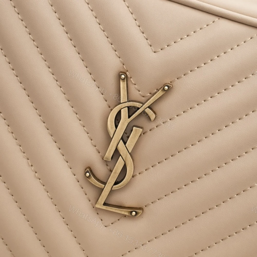 View 6 of Saint Laurent Lou Camera Bag In Quilted Beige 23Cm 612544DV7072721