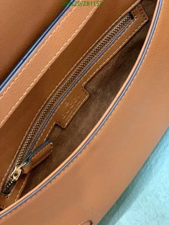 View 11 of Gucci White Blondie Leather Shoulder Bag Dupe ZB11535 – Stylish Chain Strap
